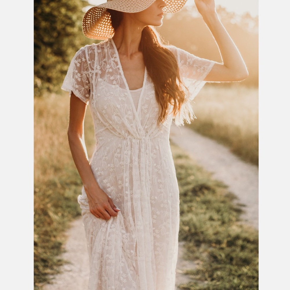 Beautiful Enchanted Lace Maxi Dress